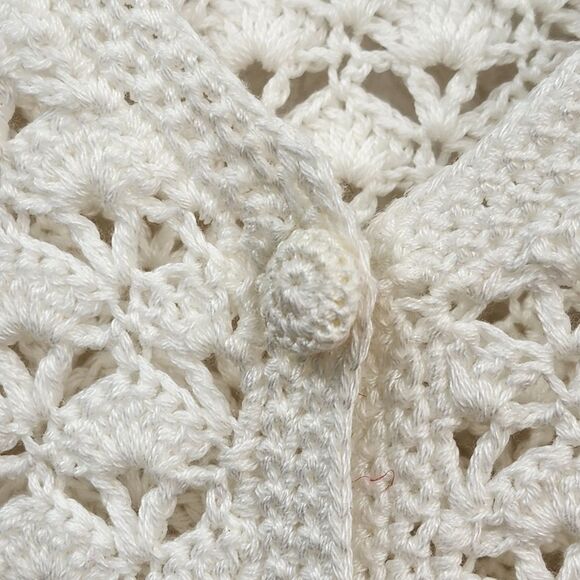 Lauren Ralph Lauren Hand Knit Women's Button Down Cardigan - M - Picture 3 of 5